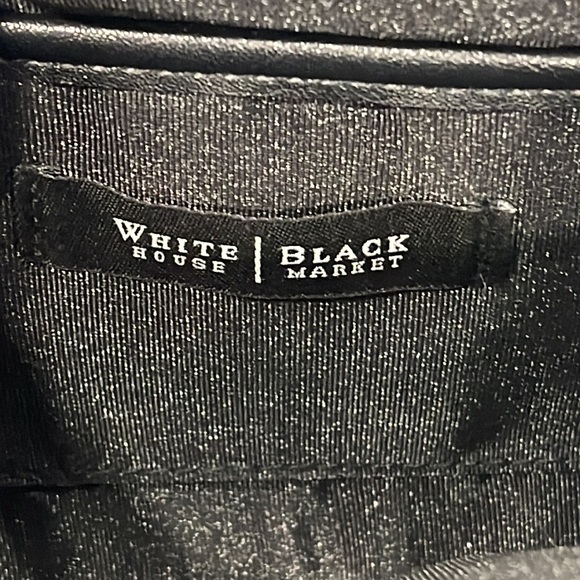 Excellent Condition WHBM Clutch/Shoulder Black Grommet Studded Bag - Picture 6 of 10